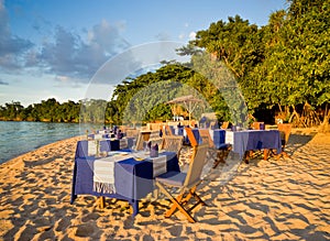 Dinner on the beach