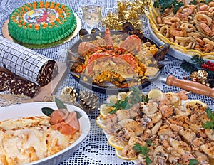 Dinner of a festivity