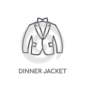 Dinner Jacket linear icon. Modern outline Dinner Jacket logo con