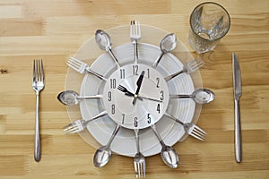 Dinner Plate Clock Table