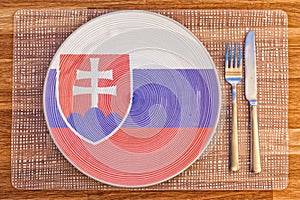 Dinner plate for Slovakia