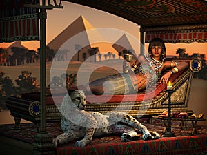 Dinner at the Pyramids, 3d CG