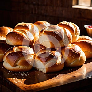 dinner roll, traditional small bun,baked bread eaten with meal