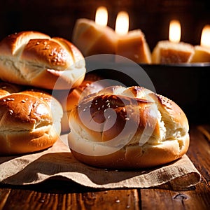 dinner roll, traditional small bun,baked bread eaten with meal