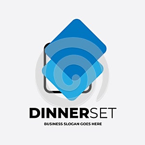 Dinner Set or Dish Drainer Logo