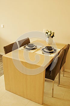 Dinnertable with chairs