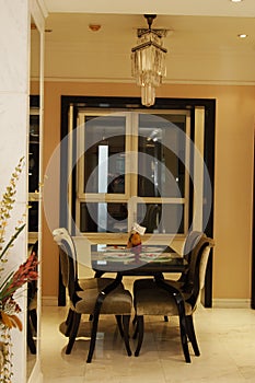 Dinnertable with chairs