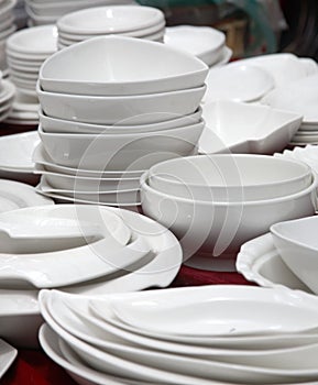 dinnerware market stall