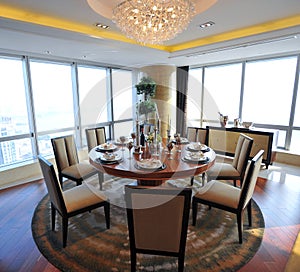 Dinning room in a apartment