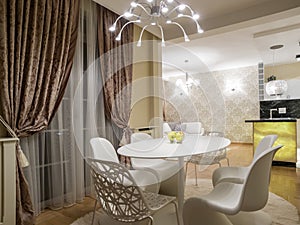 Dinning room and kitchen