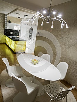 Dinning room and kitchen