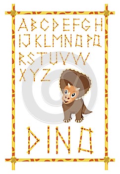 Dino alphabet