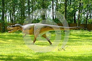 Dinosaur Albertosaur, Albertosaurus libratus in jurassic park