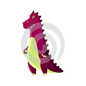 Dinosaur baby boy cute print. Sweet dino. Cool little dinosaur illustration for nursery t-shirt, kids apparel