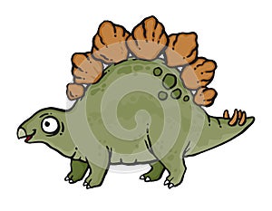 Dinosaur Cartoon - Stegosaurus