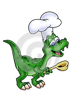 Dinosaur cook