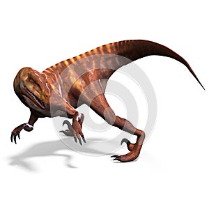 Dinosaur Deinonychus