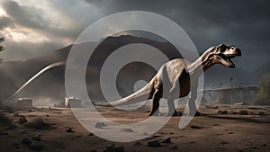 The dinosaur diplodocus was an exploited creature that existed in the dystopian world,