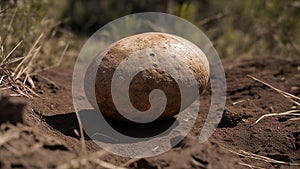 The dinosaur egg was a clue in the murder case. It had been found near the crime scene,