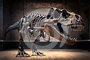 Dinosaur Fossil Tyrannosaurus Rex Found by Archaeology