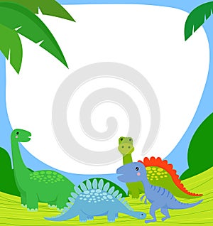 Dinosaur and frame