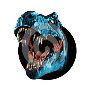 Dinosaur head Tyrannosaurus