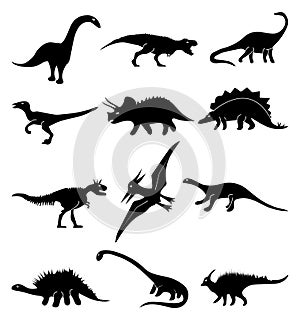 Dinosaur icons set