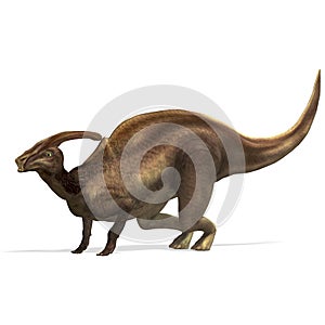 Dinosaur Parasaurolophus photo