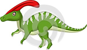 Dinosaur Parasaurolophus cartoon