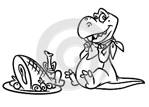 Dinosaur predator breakfast Jurassic period coloring pages