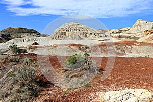 Dinosaur Provincial Park with Badlands and Ironstone Deposits, Great Plains, Alberta, Canada