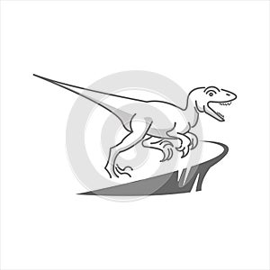 Dinosaur Raptor Ancient Prehistoric Animal Vector Beast Reptile