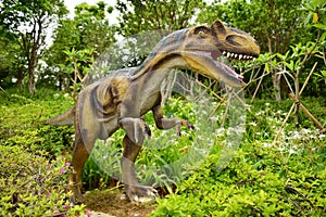 Dinosaur sculpture photo