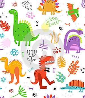 Dinosaur Seamless Pattern