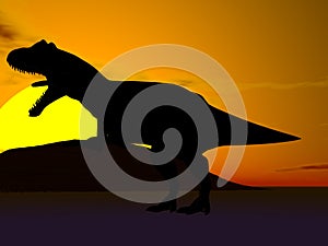 Dinosaur Silhouette