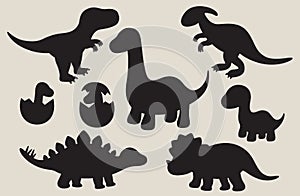 Dinosaur Silhouette Set photo