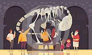 Dinosaur Skeleton Museum Composition