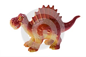 Dinosaur toy isolated on white