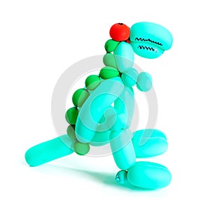 Dinosaur toy made from balloon