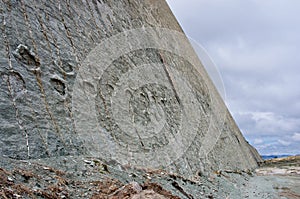 Dinosaur Tracks on the Wall , Sucre, Bolivia