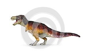 Dinosaur Tyrannosaurus rex feathered covered