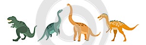 Dinosaur Wild Beast and Prehistoric Animal Vector Set