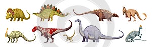 Dinosaurs Cartoon Set