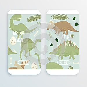 Dinosaurs vector design, tyrannosaurus rex