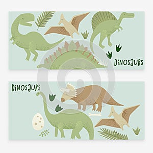 Dinosaurs vector design, tyrannosaurus rex