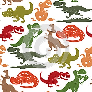 Dinosaurs vector dino animal tyrannosaurus t-rex danger creature force wild jurassic predator prehistoric extinct