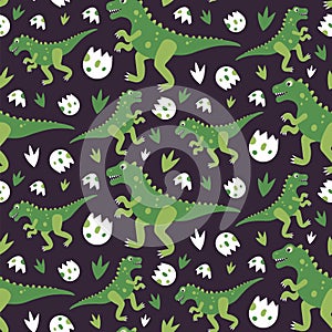 Dinosaurus seamless pattern abstract bg