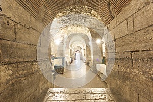 Diocletian palace basement photo