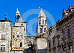 Diocletian palace in Split, Croatia photo