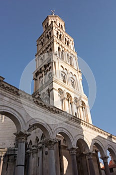 Diocletian`s palace in Split, Croatia. Palace built for the Roman Emperor Diocletian. UNESCO world heritage